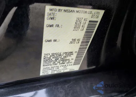 2016 Nissan Altima 2.5 из США, поврежденный, VIN 1N4AL3AP7GC268356